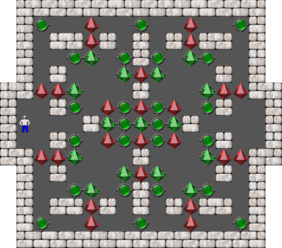 Sokoban Sasquatch 03 Arranged level 25